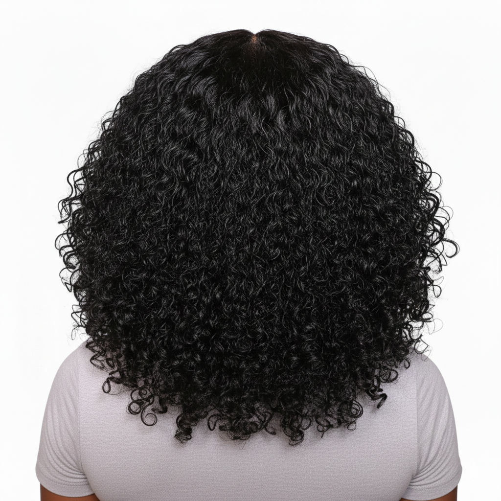 14” Curly Double-Drawn Wig | Burmese Virgin Human Hair 4x4 closure