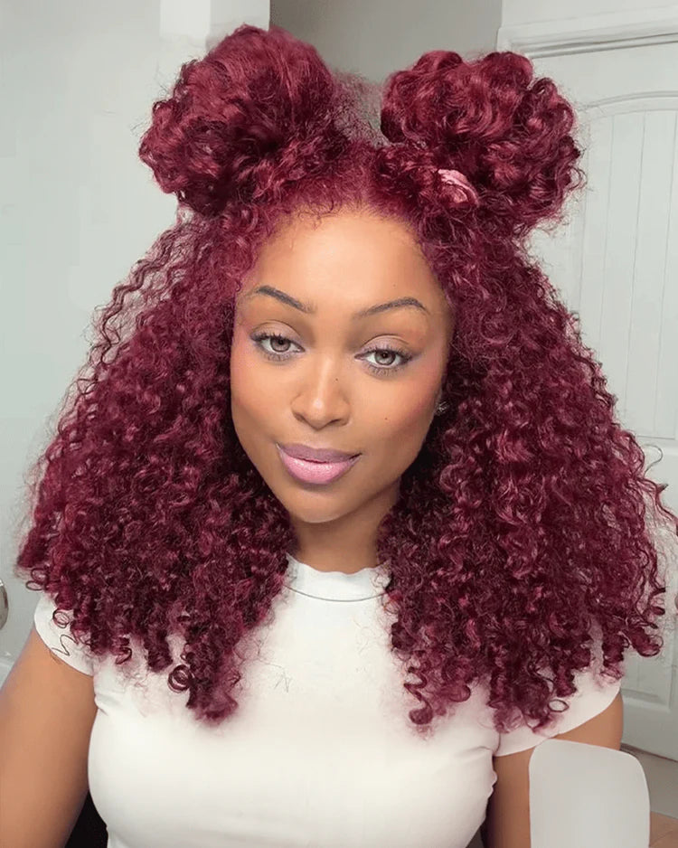 Luxury 200% Density Burmese Curly 13x4 Lace Frontal Wig | 16 inch