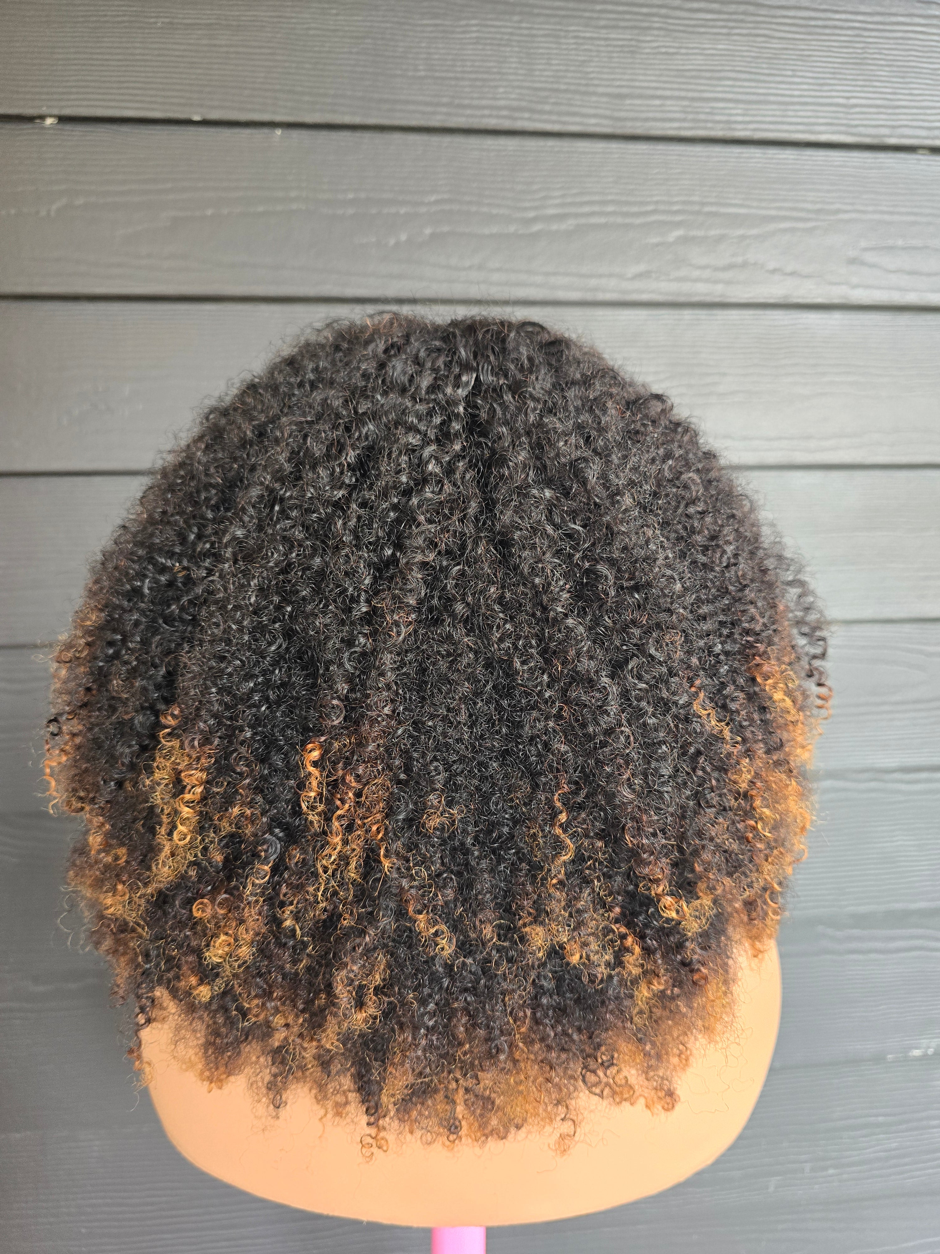 The Marbella Unit | 16 inch 4x4 Glue-less curly Wig | 4B-4C exotic curl pattern