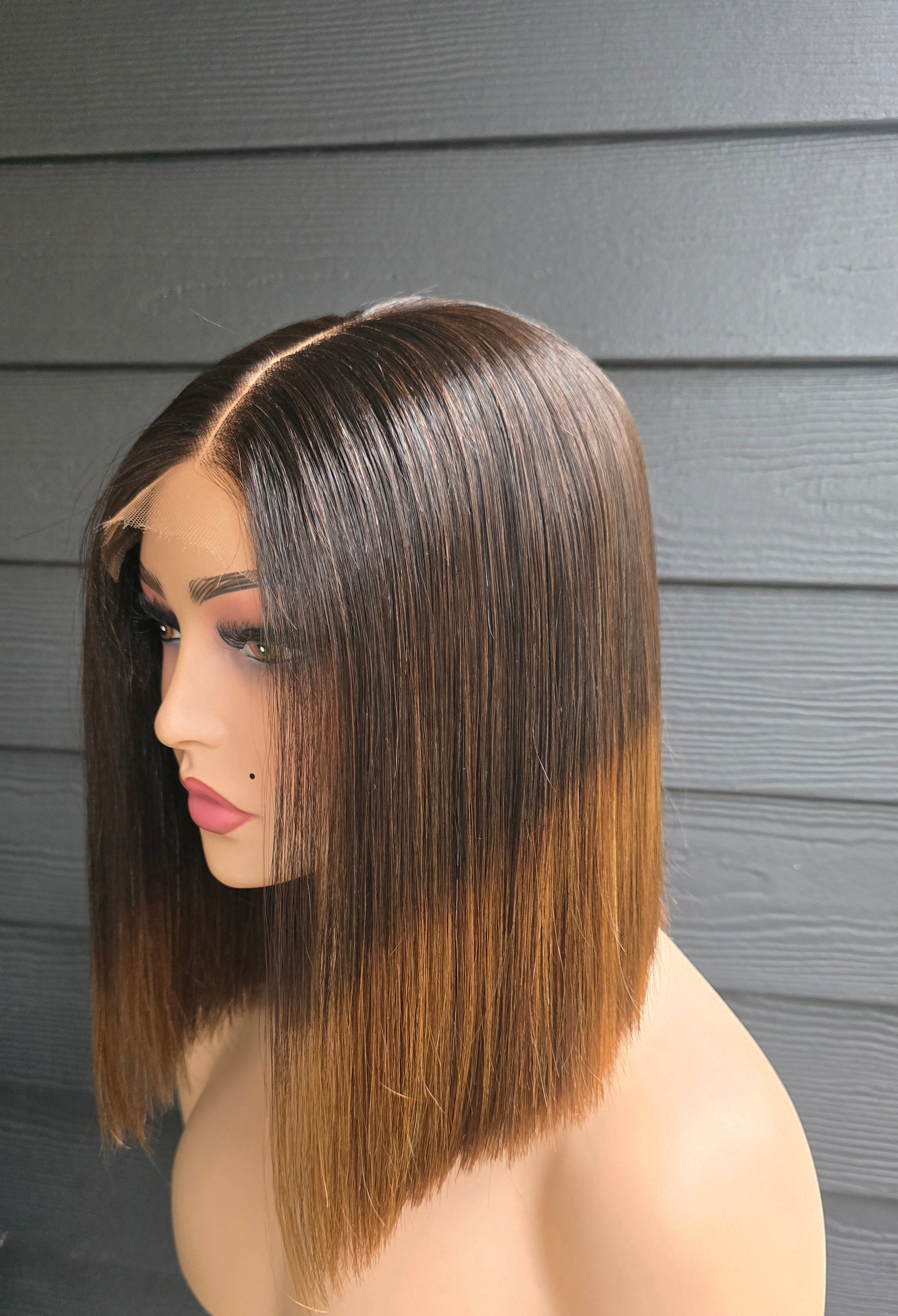 The Monaco | HD Lace Glueless Ombre Blunt Cut Bob (5x5)