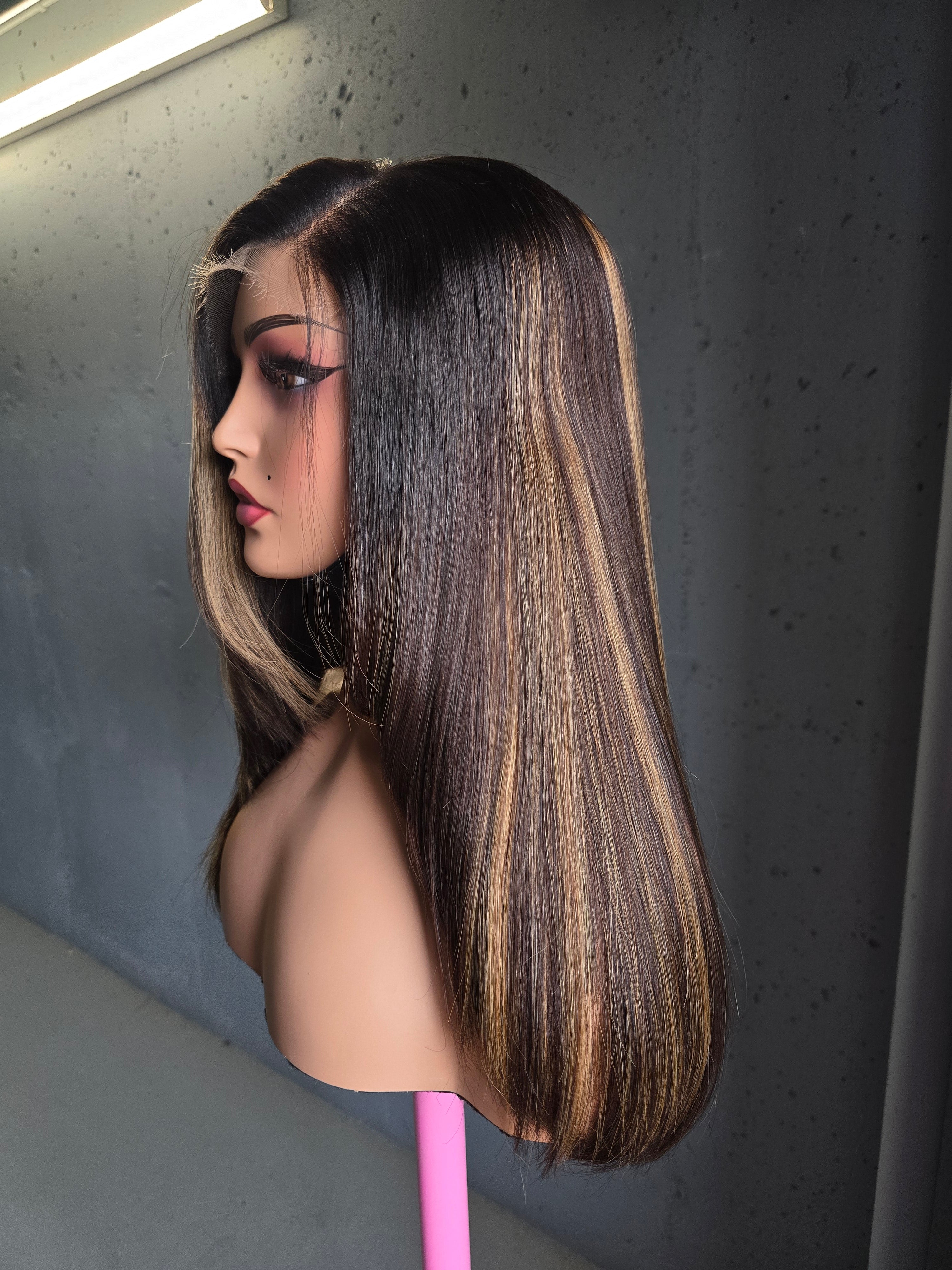 The Saharan Honey – 22" Custom Coloured Raw Hair HD 5x5 Closure Wig | Signature Collection