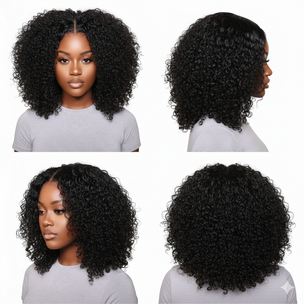 14 Inch Curly Wig | Double Drawn Burmese Hair Canada