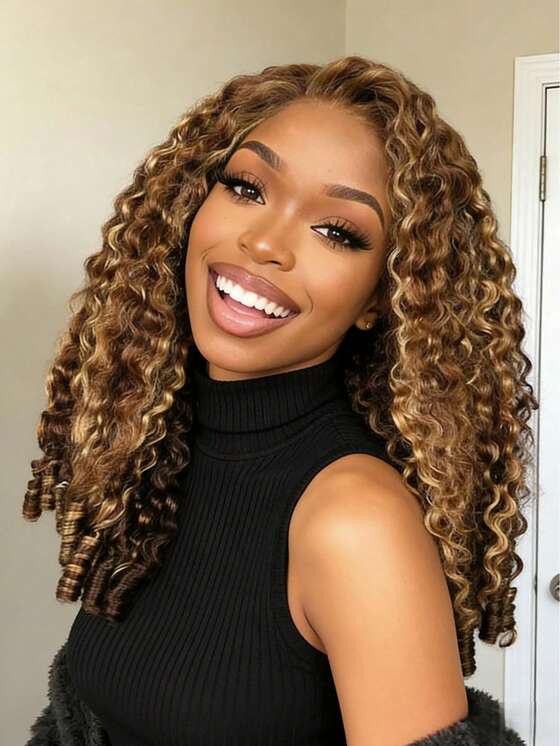 Luxury 200% Density Burmese Curly 13x4 Lace Frontal Wig | 16 inch