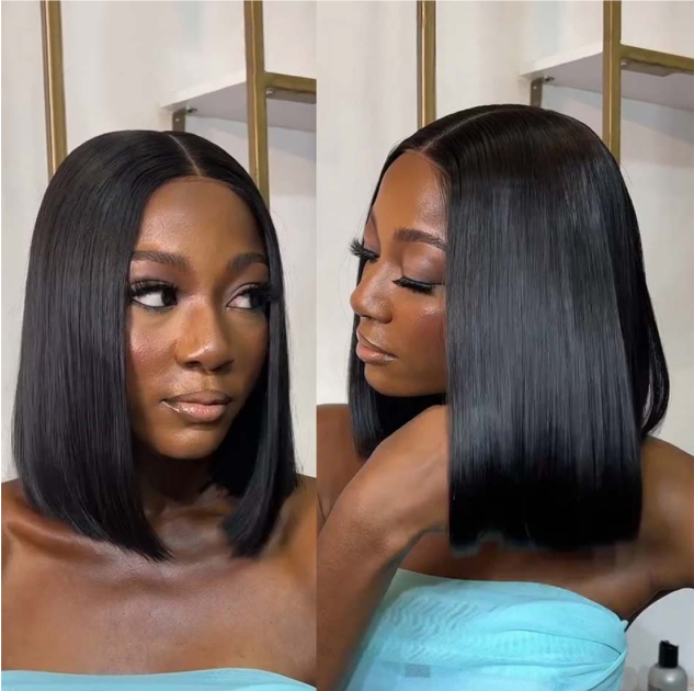 12” Straight Bob Wig – 2x6 Closure | Vietnamese Virgin Hair