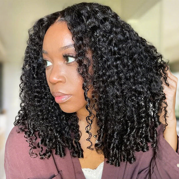 Luxury 200% Density Burmese Curly 13x4 Lace Frontal Wig | 16 inch