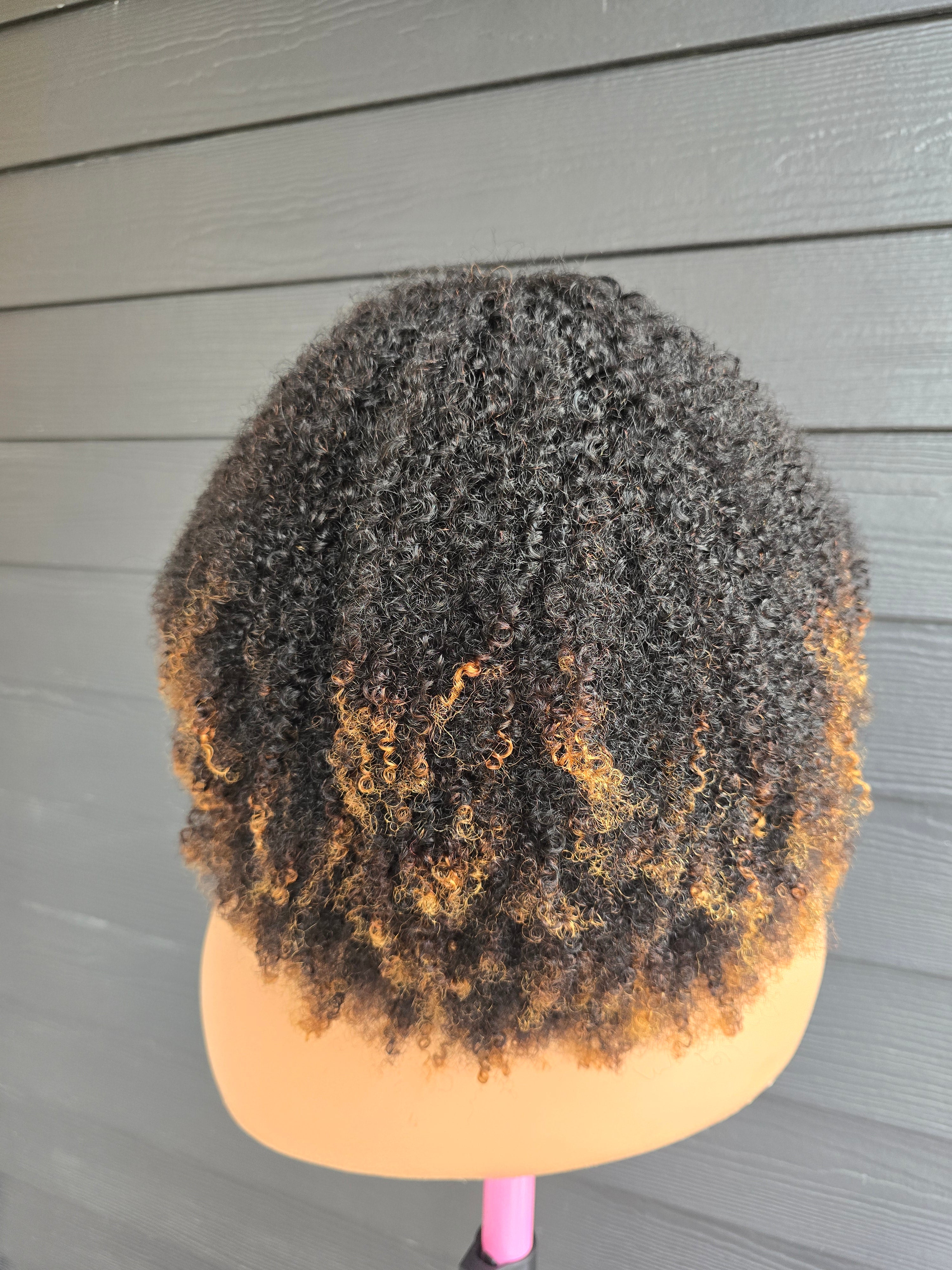 The Marbella Unit | 16 inch  4x4 Glue-less  curly Wig | 4B-4C exotic curl pattern