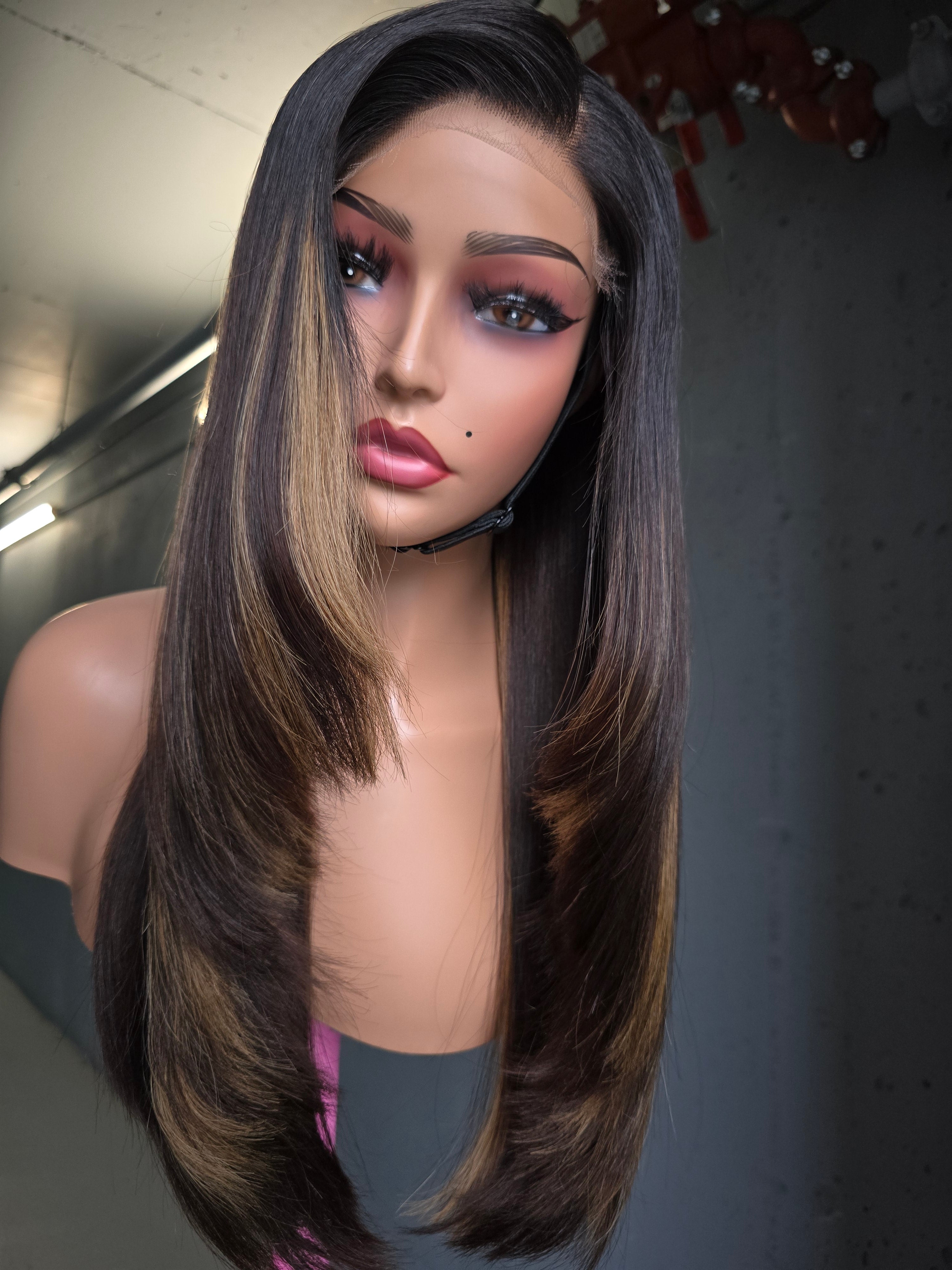 The Saharan Honey – 22" Custom Coloured Raw Hair HD 5x5 Closure Wig | Signature Collection