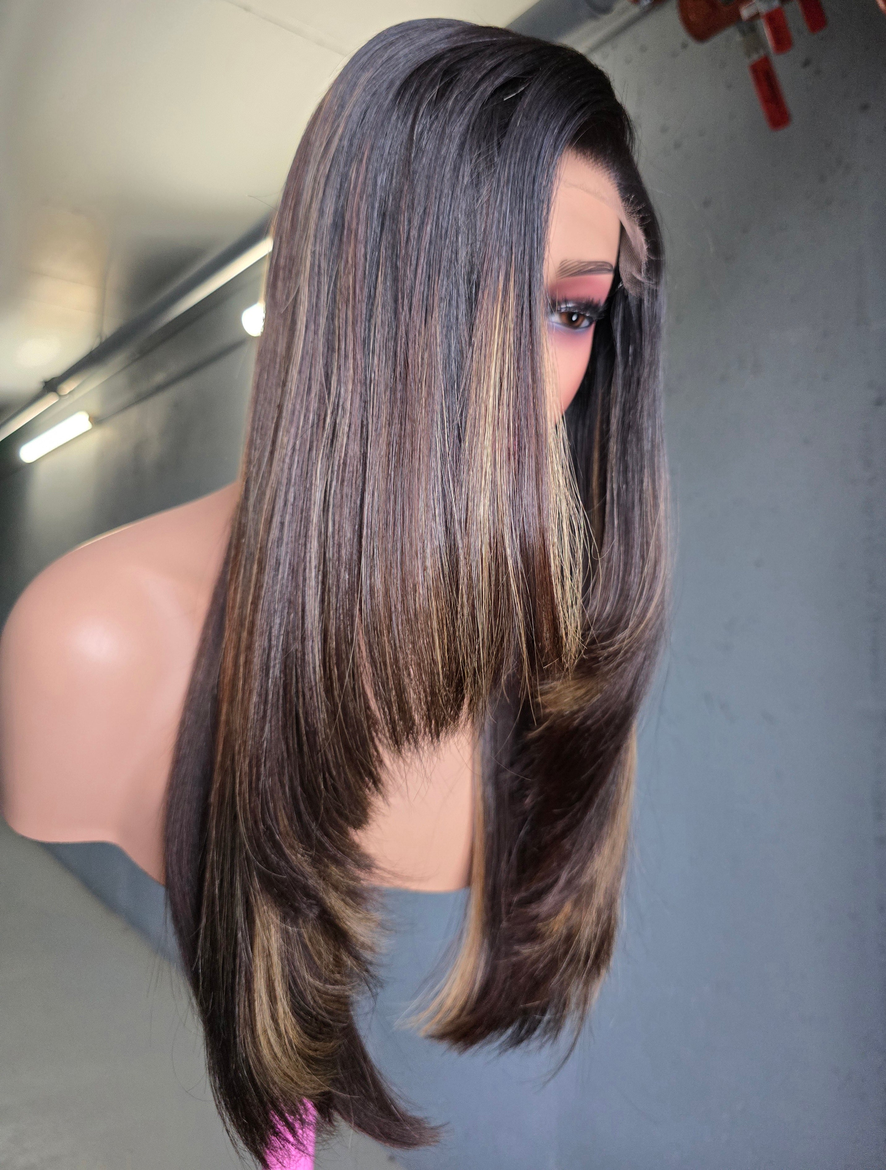 The Saharan Honey – 22" Custom Coloured Raw Hair HD 5x5 Closure Wig | Signature Collection